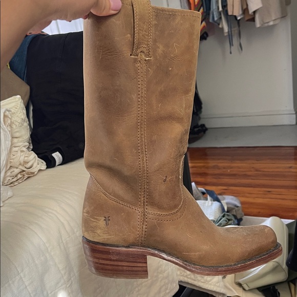 Frye Tan Leather Women's Boots - Picture 1 of 4